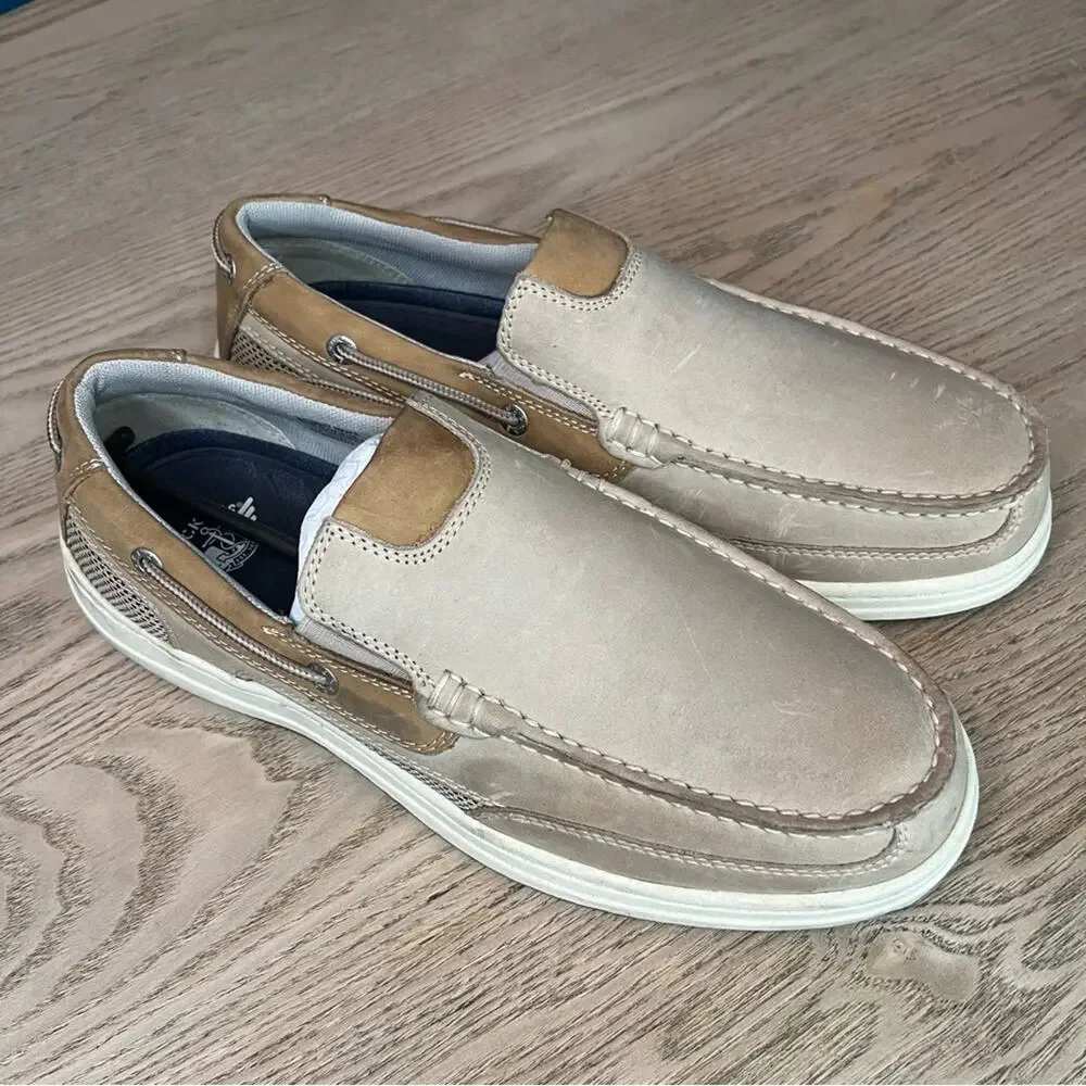 NEW Dockers Tiller Boat Shoes Slip On Taupe Men’s 8